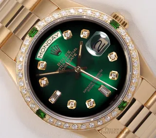 Rolex Day-Date 18038 36mm Yellow gold Green Ombre