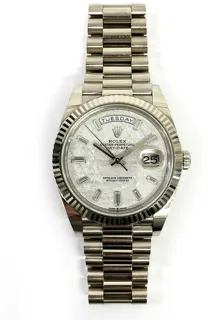 Rolex Day-Date 228239-0055 40mm White gold Gray