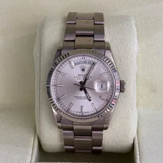 Rolex Day-Date 36 118239 36mm White gold Silver