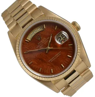 Rolex Day-Date 36 18038 36mm Yellow gold Brown