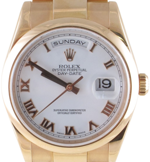 Rolex Day-Date "President" 118205 36mm Rose gold White