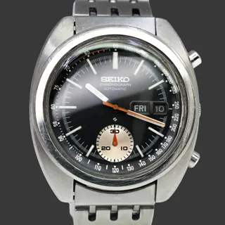 Seiko Chronograph 6139-6012 40mm Stainless steel Black