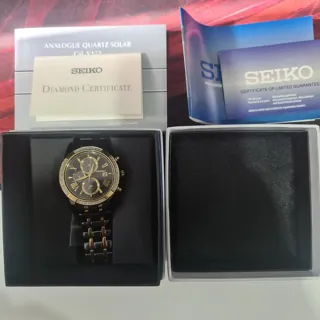 Seiko SSC514P 41.5mm Stainless steel Black