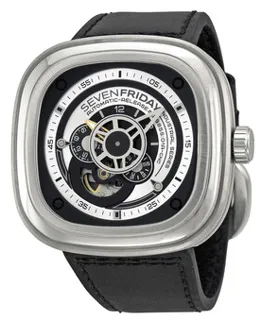 Sevenfriday Industrial Essence P1B/1 47mm Stainless steel Black$Silver Rhodium