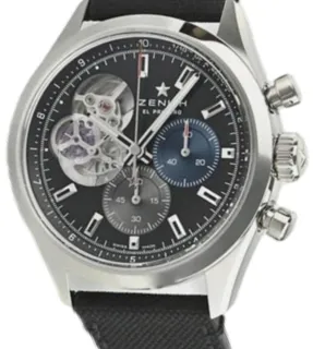 Zenith El Primero 03.3300.3604/21.C822 39mm Stainless steel Black