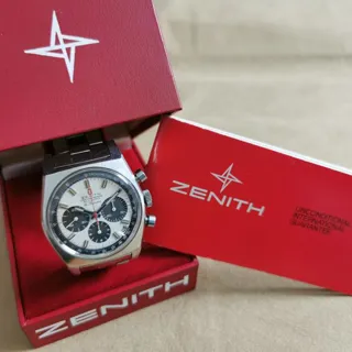 Zenith El Primero A384 38mm Stainless steel White