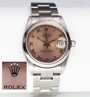 Rolex Datejust 31mm Stainless steel Salmon