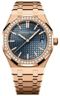 Audemars Piguet Royal Oak 77451OR.ZZ.1361OR.04 34mm Rose gold Blue