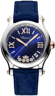 Chopard Happy Sport 278582-6012 Stainless steel and 18k rose gold Blue