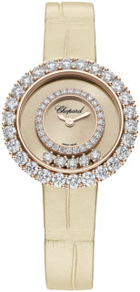 Chopard Happy Diamonds 205369-5002 Rose gold Beige