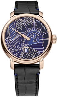 Chopard L.U.C 161977-5004 40mm Rose gold Blue