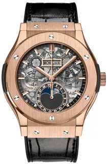 Hublot Classic 547.OX.0180.LR 42mm Yellow gold Skeletonized