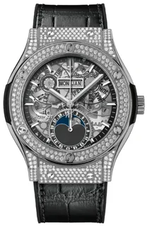 Hublot Classic 547.NX.0170.LR.1704 42mm Titanium Skeletonized