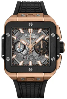 Hublot Square Bang Unico 821.OM.0180.RX 42mm Yellow gold Gray