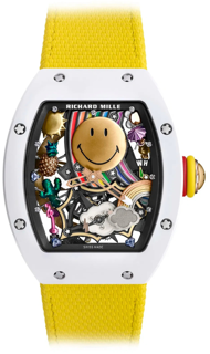 Richard Mille RM88 Automatic Winding Tourbillon Smiley RM 88 Stainless steel White