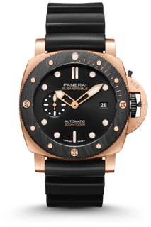 Panerai Submersible PAM02070 Brushed Goldtech™ Black