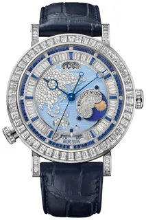 Breguet Classique 5719PT/AS/9ZV/DD0D Platinum Blue and Silver