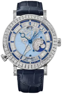 Breguet Classique 5719PT/US/9ZV/DD0D Platinum Blue and Silver