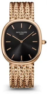 Patek Philippe Golden Ellipse 5738/1R-001 Rose gold Black