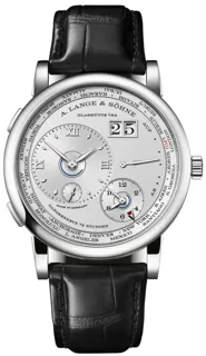 A. Lange & Söhne Lange 1 Time Zone 136.025 / LSLS1362AA Platinum Silver