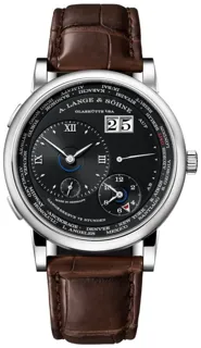 A. Lange & Söhne Lange 1 Time Zone 136.029 / LSLS1363AG White gold Black