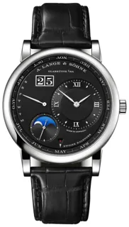 A. Lange & Söhne Lange 1 Perpetual Calendar 345.036 E / LSLS3452AA 42mm Platinum Black