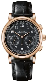 A. Lange & Söhne 1815 Chronograph 414.031 / LSLS4144AA 18k rose gold Black