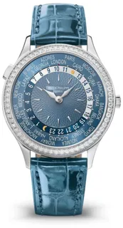 Patek Philippe World Time 7130G-016 White gold Blue