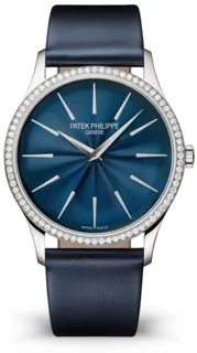 Patek Philippe Calatrava 4997/200G-001 White gold Blue