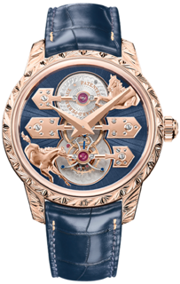 Girard-Perregaux Bridges 99274-52-000-BA6A Rose gold Blue and Golden