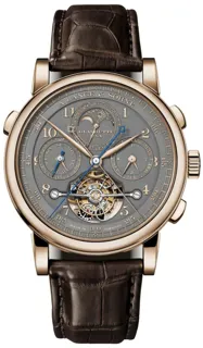 A. Lange & Söhne Tourbograph 706.050FE / LSLS7066AB 18k yellow gold Dark Grey