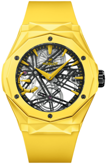 Hublot Classic 505.CY.119Y.RX.ORL24 45mm Polished Yellow Ceramic Skeletonized