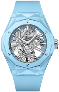 Hublot Classic 505.ES.5129.RX.ORL24 45mm Polished Skly Blue Ceramic Skeletonized