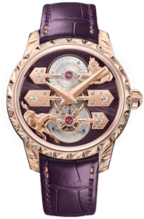 Girard-Perregaux La Esmeralda Tourbillon A Secret Eternity Edition 99274-52-3351-5CC 18k rose gold Purple