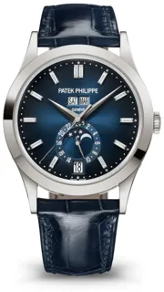 Patek Philippe Complications 5396G-017 38.5mm White gold Blue