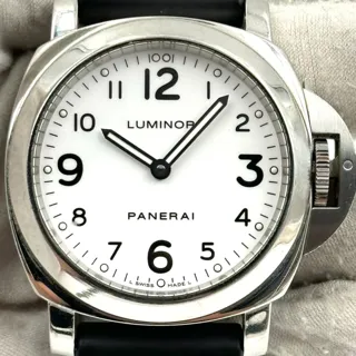 Panerai Luminor PAM114 44mm Stainless steel White