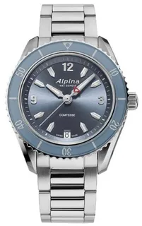 Alpina Alpiner AL-240LN3C6B 36.5mm Stainless steel Blue