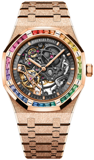 Audemars Piguet Royal Oak Frosted Gold Double Balance Wheel Openworked 15412OR.YG.1224OR.01-B Rose gold Gray