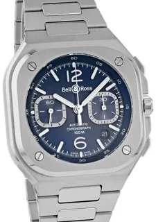 Bell & Ross Urban BR05C-BU-ST/SST 42mm Stainless steel Blue