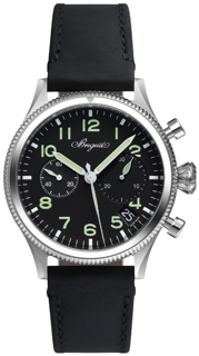 Breguet Type XX 2057ST/92/3WU Stainless steel Black