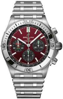 Breitling Chronomat B01 AB0134A61K1A1 42mm Stainless steel Maroon$Black