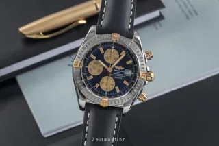 Breitling Chronomat B13356 Yellow gold and Stainless steel Black