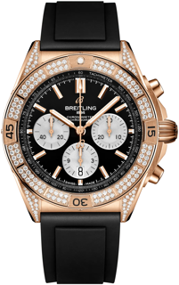 Breitling Chronomat RB0134721B1S1 18K Red Gold$Gem-Set Black and Silver