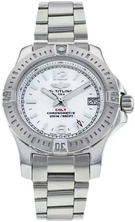 Breitling Colt Lady A77388 33mm Stainless steel Mother of Pearl White