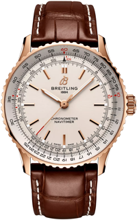 Breitling Navitimer R17329F41G1P1 Small Scale Traceable 18K Red Gold White