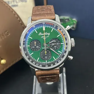 Breitling Premier A253101A1L1X1 42mm Stainless steel Green