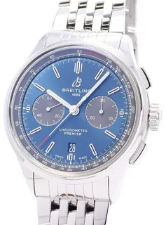 Breitling Premier AB0118A61C1A1 Stainless steel Blue