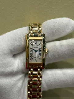 Cartier Tank Amu00e9ricaine 1710 Yellow gold White