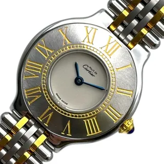 Cartier 21 Must de Cartier 125000P 27mm Yellow gold White