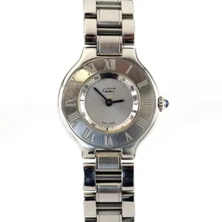 Cartier 21 Must de Cartier 1340 28mm Stainless steel Gray